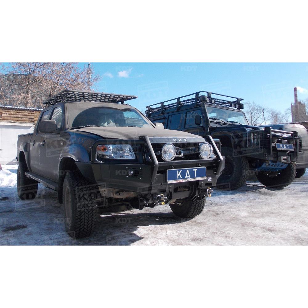 Багажник-площадка силовой 4-опорный с местами под доп. оптику 1,5 м х 1,0 м алюминиевый Nissan NP300