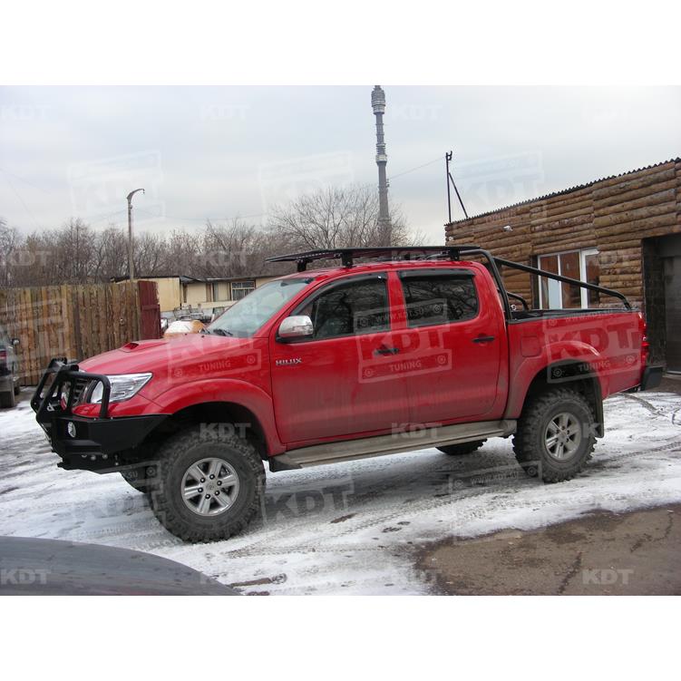 Багажник-площадка силовой 4-опорный с местами под доп. оптику 1,5 м х 1,0 м алюминиевый Nissan NP300