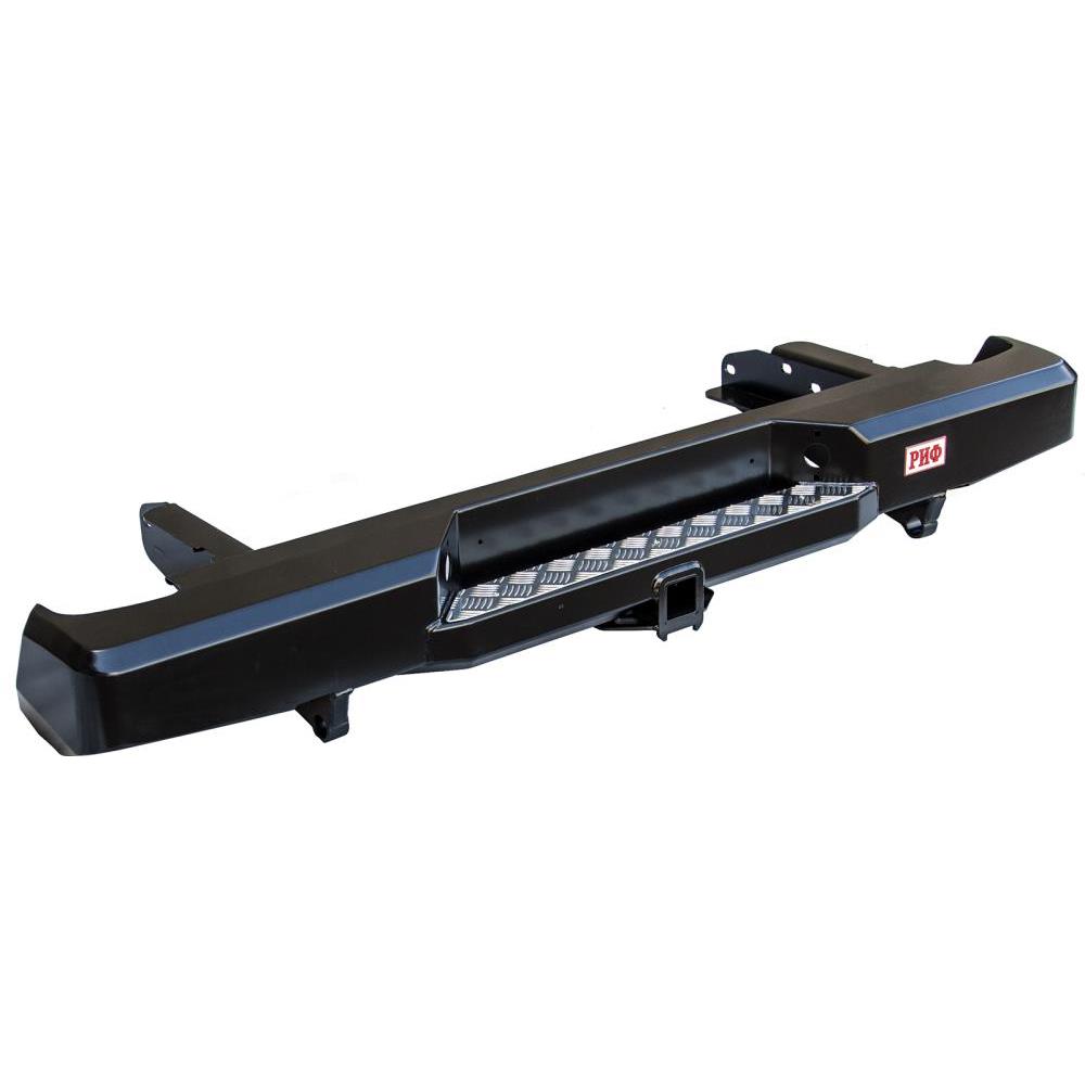 Бампер РИФ задний Nissan NP300 2010+ (кузов 1500 мм) с квадратом под фаркоп