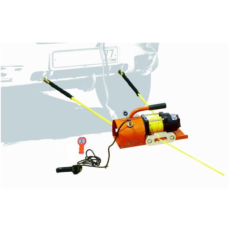 Лебедка электрическая переносная для Кроссоверов (SUV) и снегоходов СТОКРАТ SN 6.0 S 12V с синтетическим тросом