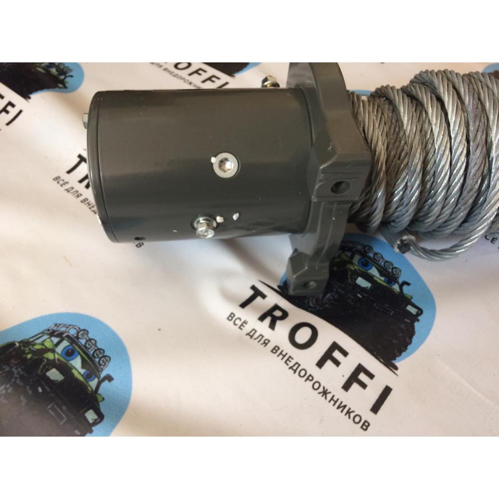 Лебёдка электрическая 12V Electric Winch 12000 lbs 5443 кг (влагозащ., сталь, ролик. клюз)